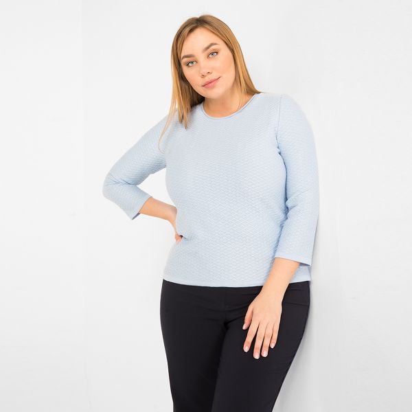 Jumper, cropped, blue