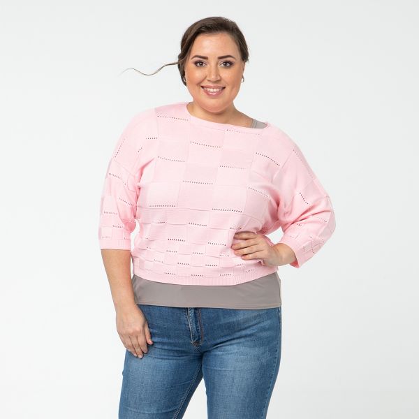Jumper, short, pink